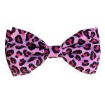 H&K Bow Tie Pink Leopard Small
